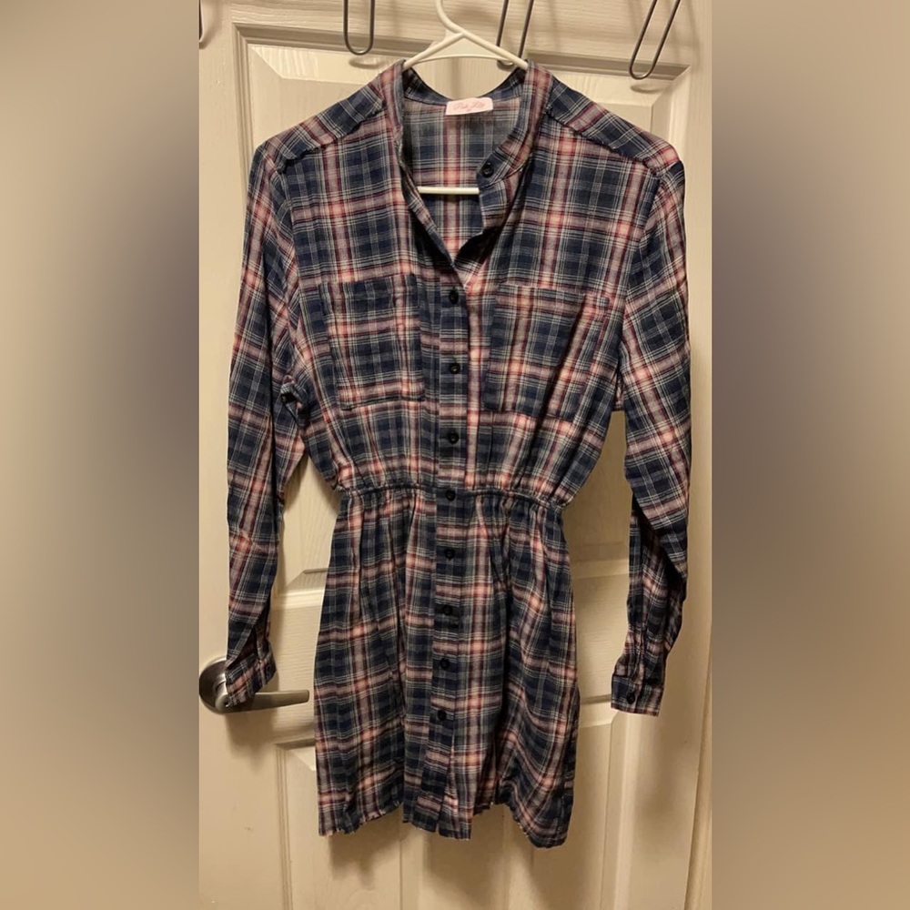Boutique Plaid Dress XS